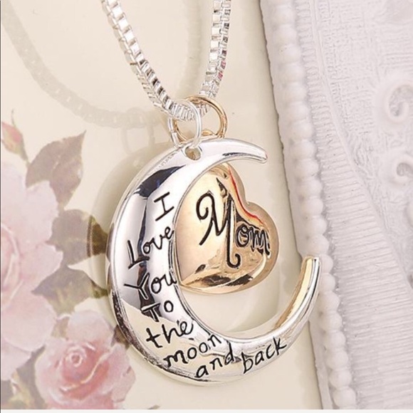 I Love You To The Moon And Back Necklace - Picture 3 of 6